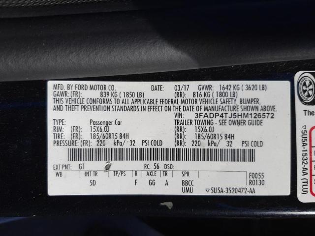 Photo 9 VIN: 3FADP4TJ5HM126572 - FORD FIESTA S 