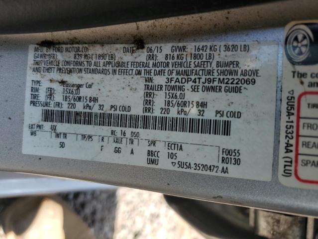 Photo 12 VIN: 3FADP4TJ9FM222069 - FORD FIESTA S 