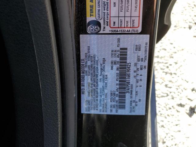 Photo 11 VIN: 3FAFP08116R190425 - FORD FUSION 