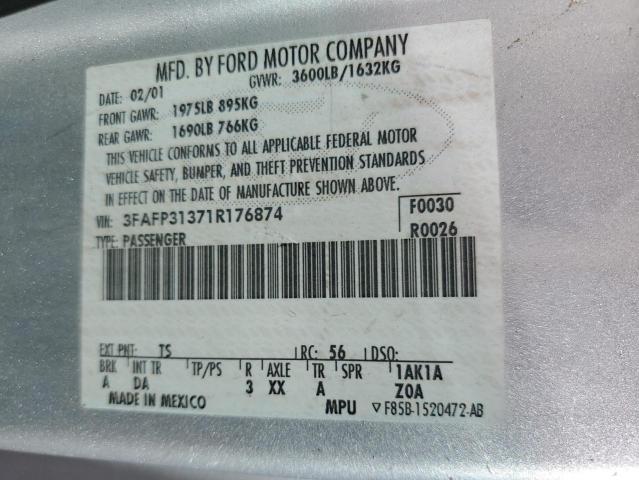 Photo 12 VIN: 3FAFP31371R176874 - FORD FOCUS 