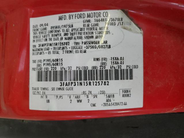 Photo 11 VIN: 3FAFP31N15R125782 - FORD FOCUS 