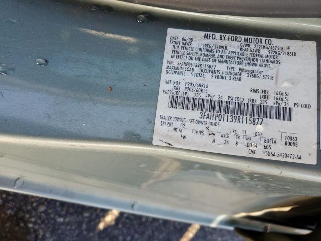 Photo 11 VIN: 3FAHP01139R115877 - FORD FUSION SE 