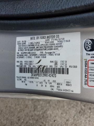 Photo 12 VIN: 3FAHP02129R142423 - FORD FUSION 