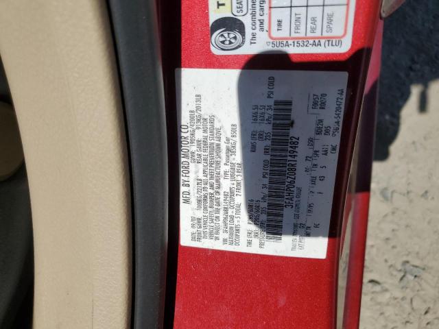 Photo 11 VIN: 3FAHP06Z08R149482 - FORD FUSION S 