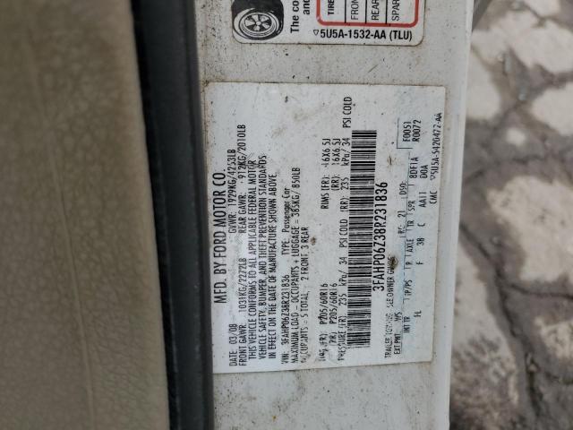 Photo 11 VIN: 3FAHP06Z38R231836 - FORD FUSION S 