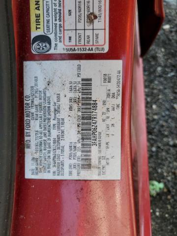 Photo 11 VIN: 3FAHP06Z47R174884 - FORD FUSION S 