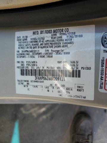 Photo 11 VIN: 3FAHP06Z68R209121 - FORD FUSION 