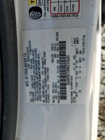 Photo 11 VIN: 3FAHP07109R217645 - FORD FUSION SE 