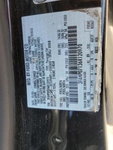 Photo 11 VIN: 3FAHP07136R120970 - FORD FUSION SE 