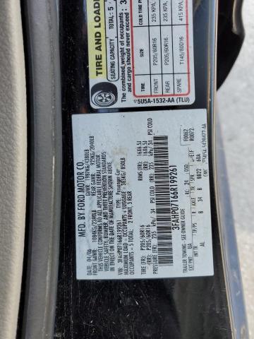 Photo 11 VIN: 3FAHP07166R199261 - FORD FUSION SE 