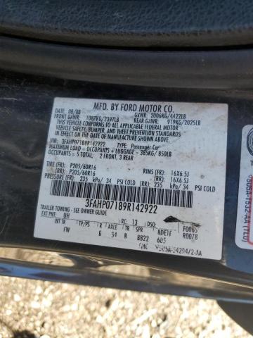 Photo 11 VIN: 3FAHP07189R142922 - FORD FUSION SE 