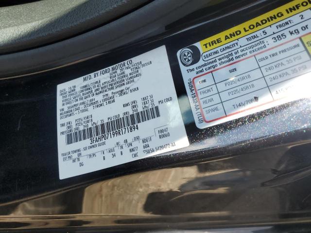 Photo 11 VIN: 3FAHP07199R171894 - FORD FUSION SE 