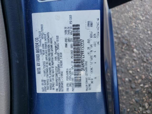 Photo 11 VIN: 3FAHP07Z29R152237 - FORD FUSION SE 