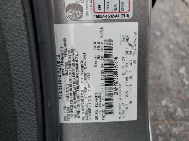 Photo 11 VIN: 3FAHP07Z38R197346 - FORD FUSION 