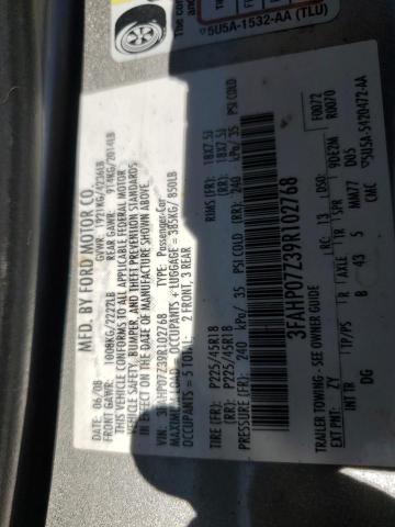 Photo 11 VIN: 3FAHP07Z39R102768 - FORD FUSION SE 