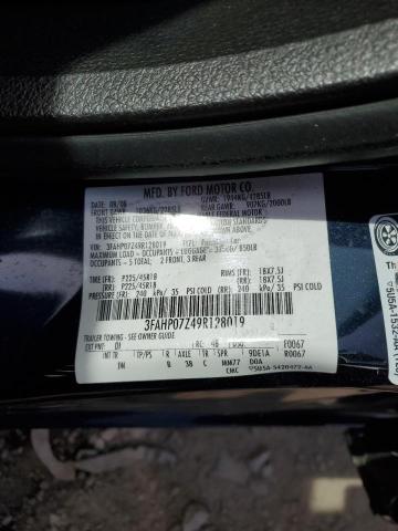 Photo 12 VIN: 3FAHP07Z49R128019 - FORD FUSION 