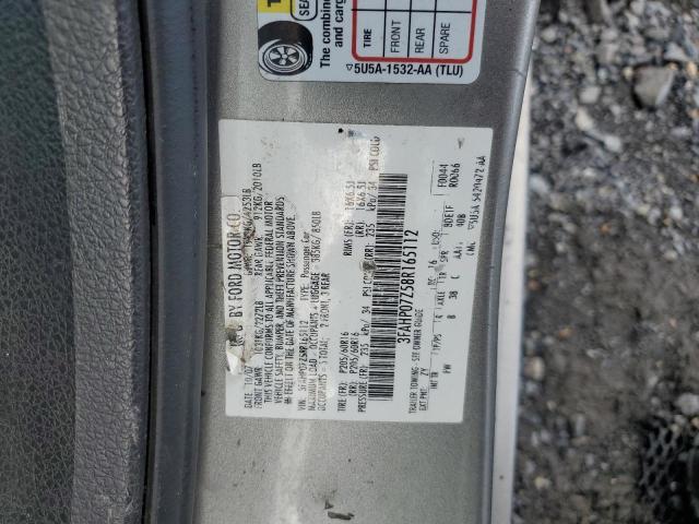 Photo 11 VIN: 3FAHP07Z58R165112 - FORD FUSION SE 