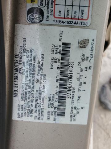 Photo 12 VIN: 3FAHP07Z78R141331 - FORD FUSION SE 