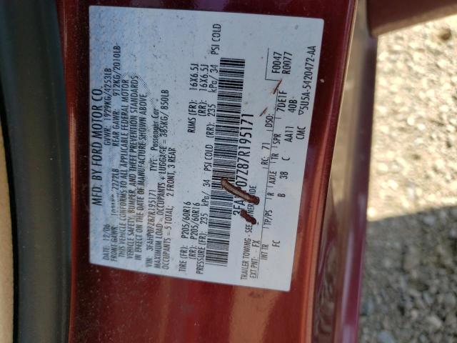 Photo 11 VIN: 3FAHP07Z87R195171 - FORD FUSION 