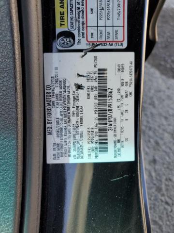 Photo 11 VIN: 3FAHP07Z89R153862 - FORD FUSION 