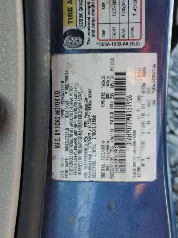 Photo 11 VIN: 3FAHP07Z99R151926 - FORD FUSION SE 