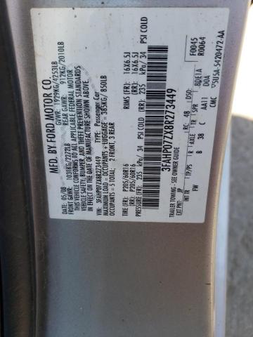 Photo 11 VIN: 3FAHP07ZX8R273449 - FORD FUSION SE 