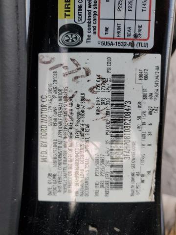 Photo 11 VIN: 3FAHP08108R208473 - FORD FUSION 