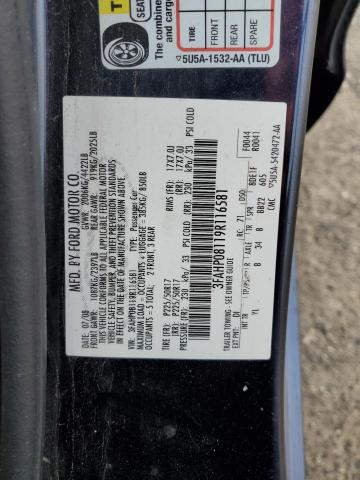 Photo 11 VIN: 3FAHP08119R116581 - FORD FUSION SEL 