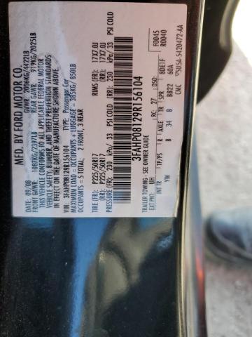 Photo 11 VIN: 3FAHP08129R156104 - FORD FUSION SEL 