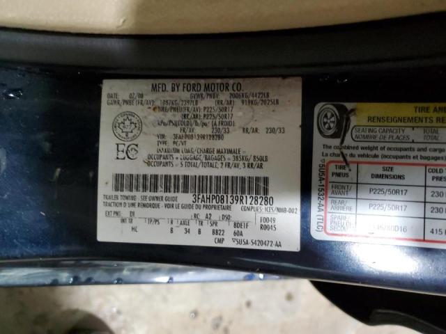 Photo 11 VIN: 3FAHP08139R128280 - FORD FUSION 