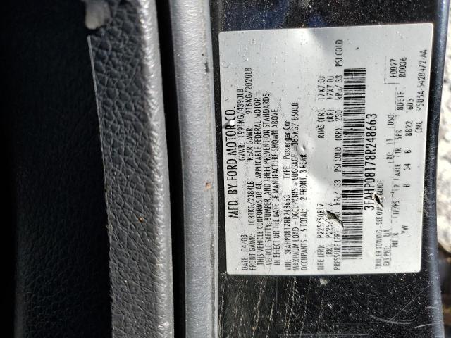 Photo 9 VIN: 3FAHP08178R248663 - FORD FUSION SEL 