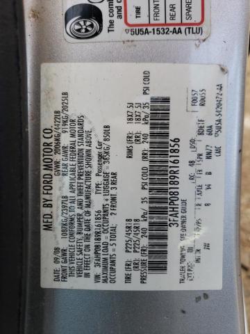 Photo 11 VIN: 3FAHP08189R161856 - FORD FUSION 