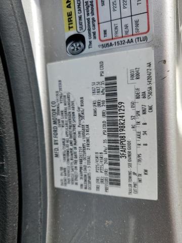 Photo 11 VIN: 3FAHP08198R241259 - FORD FUSION 