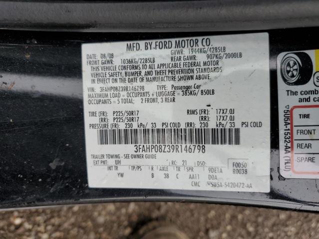 Photo 12 VIN: 3FAHP08Z39R146798 - FORD FUSION SEL 