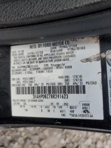 Photo 11 VIN: 3FAHP08Z78R241623 - FORD FUSION SEL 