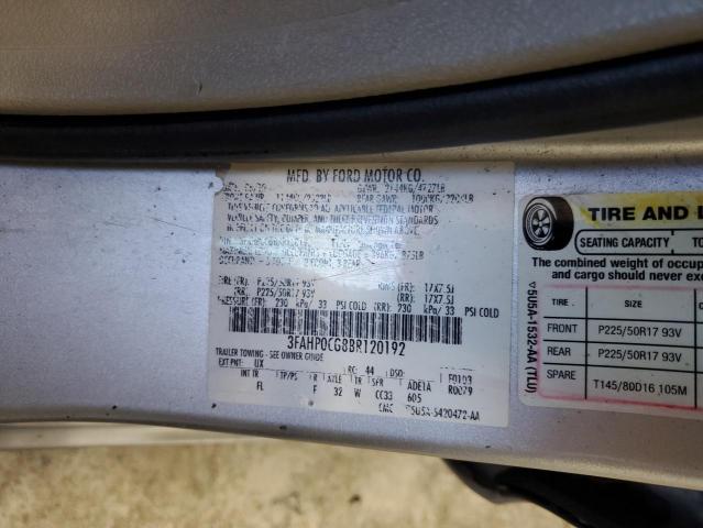 Photo 11 VIN: 3FAHP0CG8BR120192 - FORD FUSION SEL 