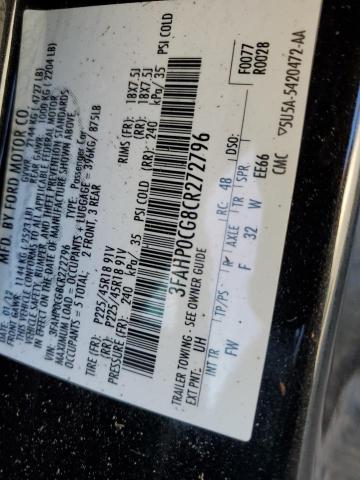 Photo 11 VIN: 3FAHP0CG8CR272796 - FORD FUSION SEL 