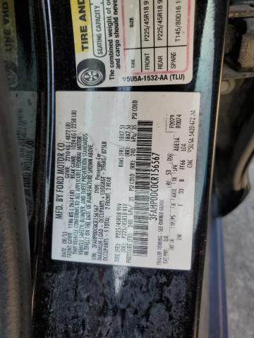 Photo 11 VIN: 3FAHP0DC0CR156567 - FORD FUSION SPO 