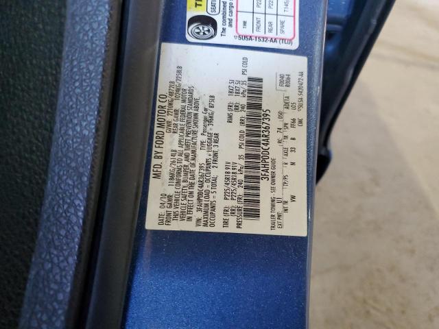 Photo 11 VIN: 3FAHP0DC4AR367395 - FORD FUSION SPO 