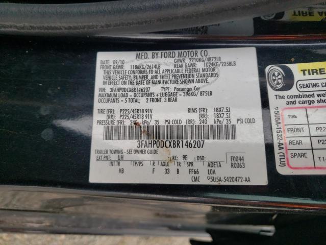 Photo 9 VIN: 3FAHP0DCXBR146207 - FORD FUSION SPO 