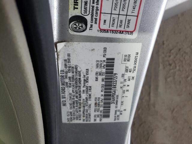 Photo 11 VIN: 3FAHP0GA1BR337279 - FORD FUSION S 