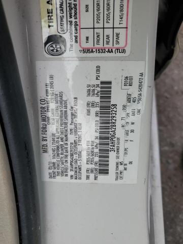 Photo 11 VIN: 3FAHP0GA2BR293258 - FORD FUSION S 