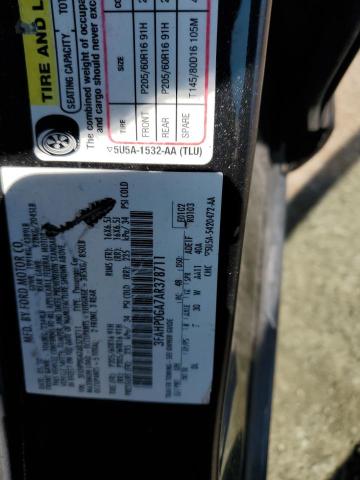 Photo 11 VIN: 3FAHP0GA7AR378711 - FORD FUSION 