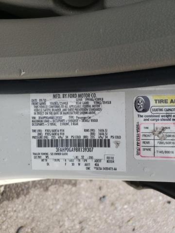 Photo 9 VIN: 3FAHP0GA9BR139307 - FORD FUSION S 