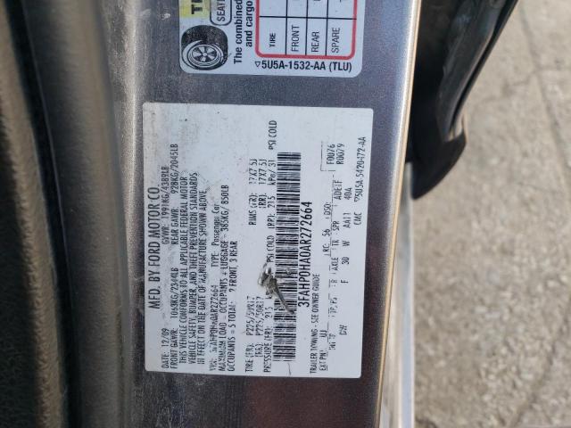 Photo 9 VIN: 3FAHP0HA0AR272664 - FORD FUSION SE 