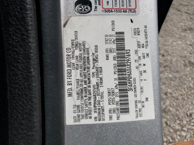 Photo 11 VIN: 3FAHP0HA0AR297693 - FORD FUSION SE 