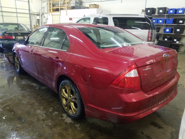 Photo 2 VIN: 3FAHP0HA0CR209292 - FORD FUSION SE 