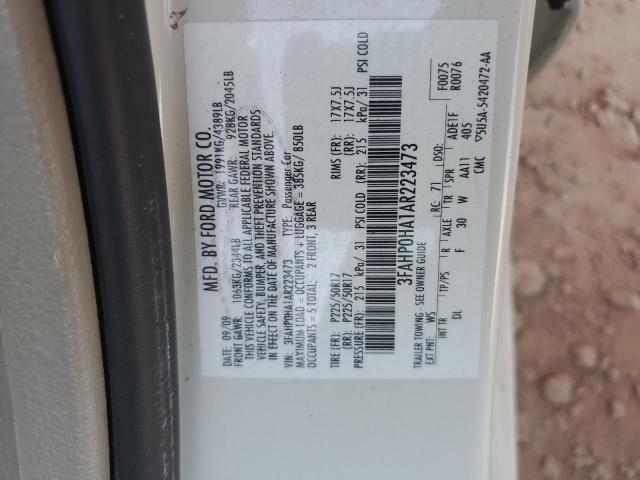 Photo 11 VIN: 3FAHP0HA1AR223473 - FORD FUSION SE 