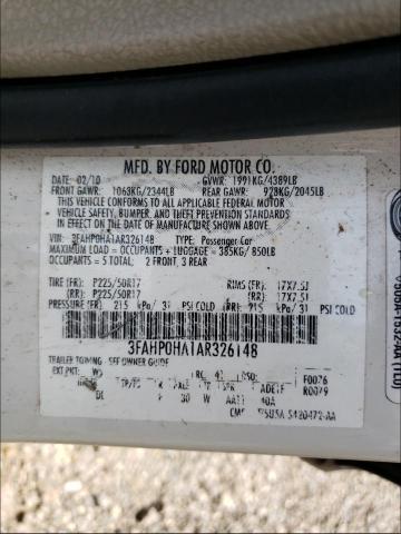 Photo 9 VIN: 3FAHP0HA1AR326148 - FORD FUSION SE 