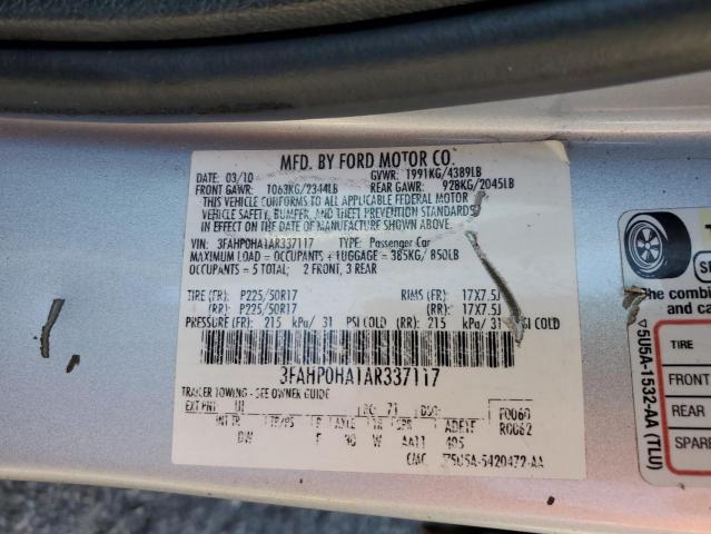 Photo 11 VIN: 3FAHP0HA1AR337117 - FORD FUSION SE 